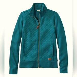 L.L. Bean Women's Quilted Full-Zip Sweatshirt small